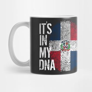 Dominican republic Flag Fingerprint My Story DNA Santo Domingo Domrep Mug